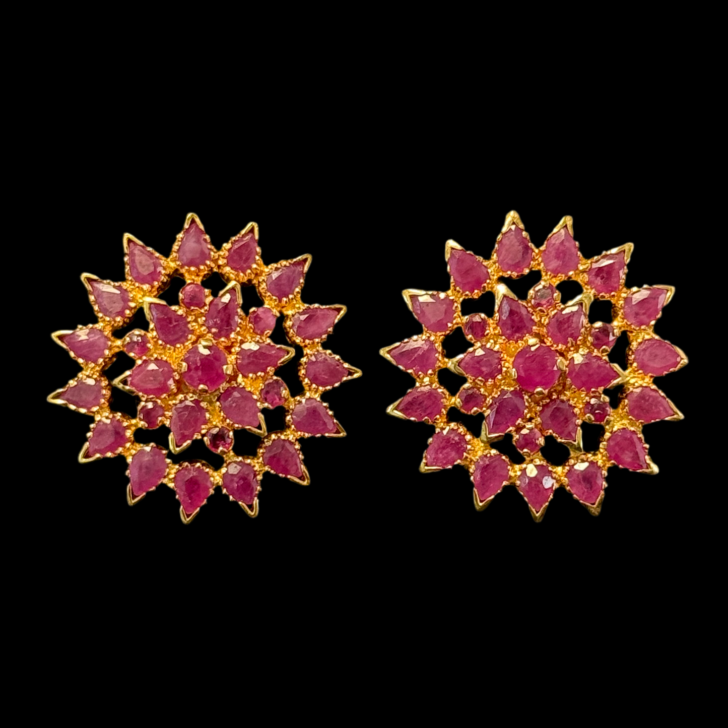 Riveting Ruby Pendant Set