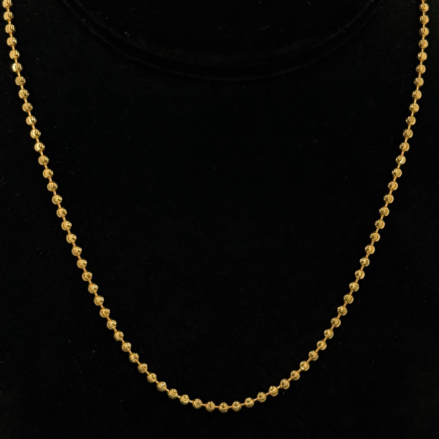 Glistening Gold Ball Chain