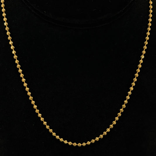 Glistening Gold Ball Chain