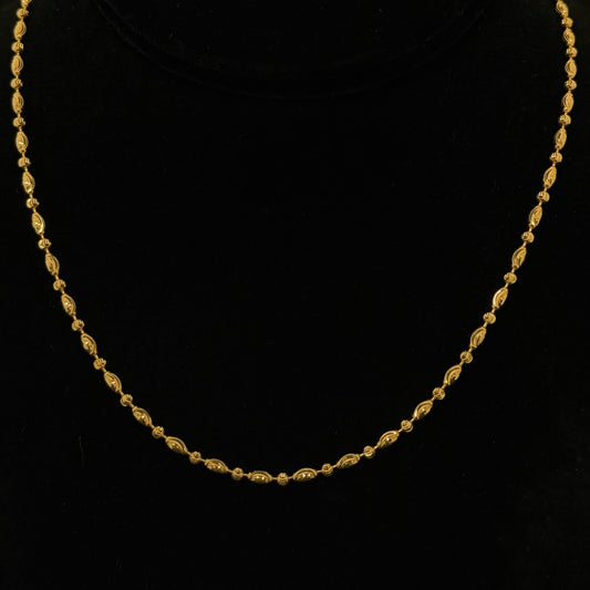 22k Gold Bead Chain