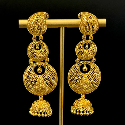 Royal Rani Haar with Splendid Chandbali and Jhumka Earrings