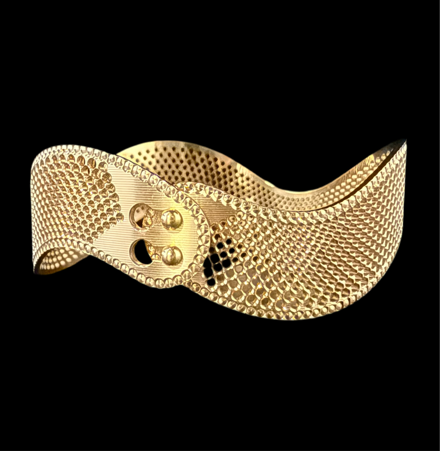 Sleek & Stylish Yellow Gold Cuff