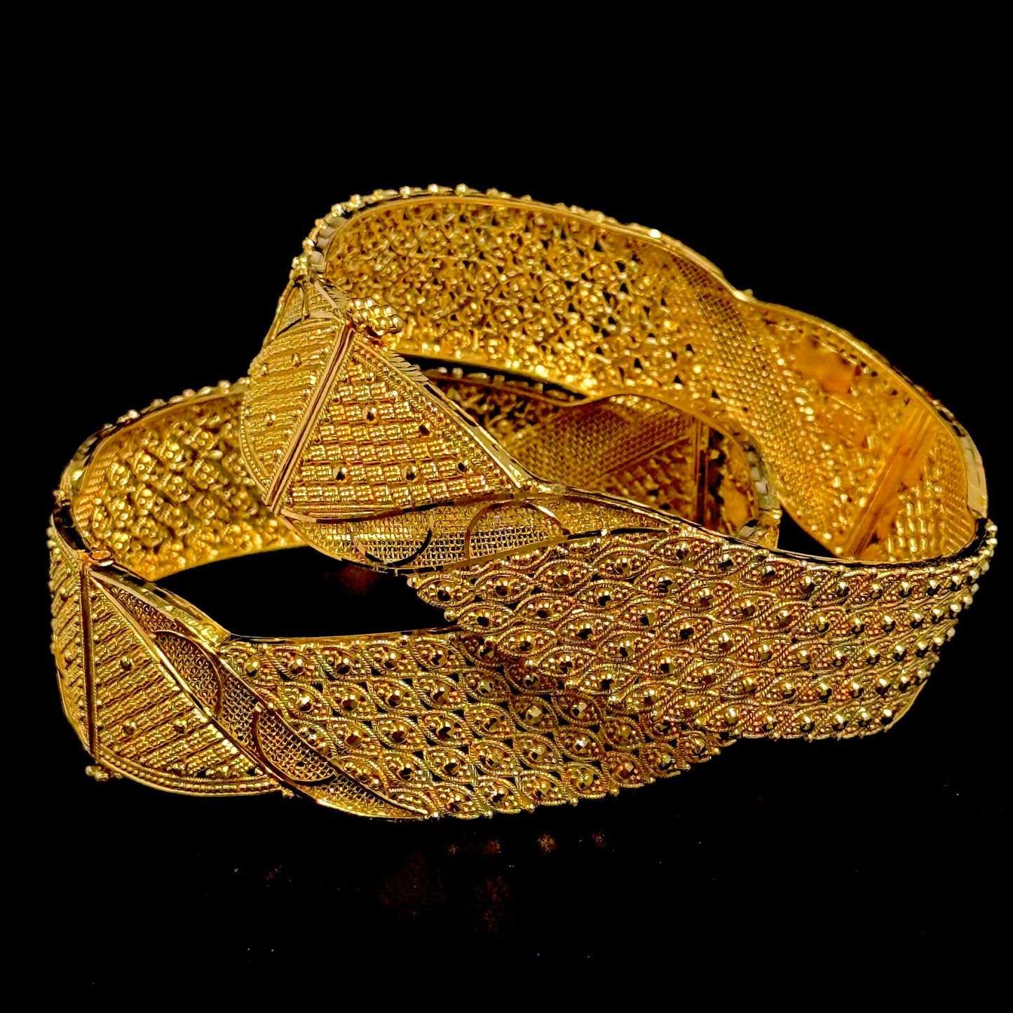 Exotic & Curvy Handcrafted Bangles Set of 2