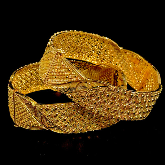 Exotic & Curvy Handcrafted Bangles Set of 2
