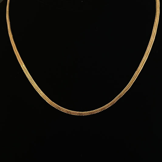 22k Flat Herringbone Chain