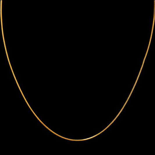 1 mm Riveting V-Cut Chain with Thin Rhodium Plating