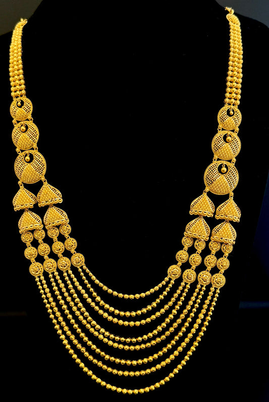 Royal Rani Haar with Splendid Chandbali and Jhumka Earrings