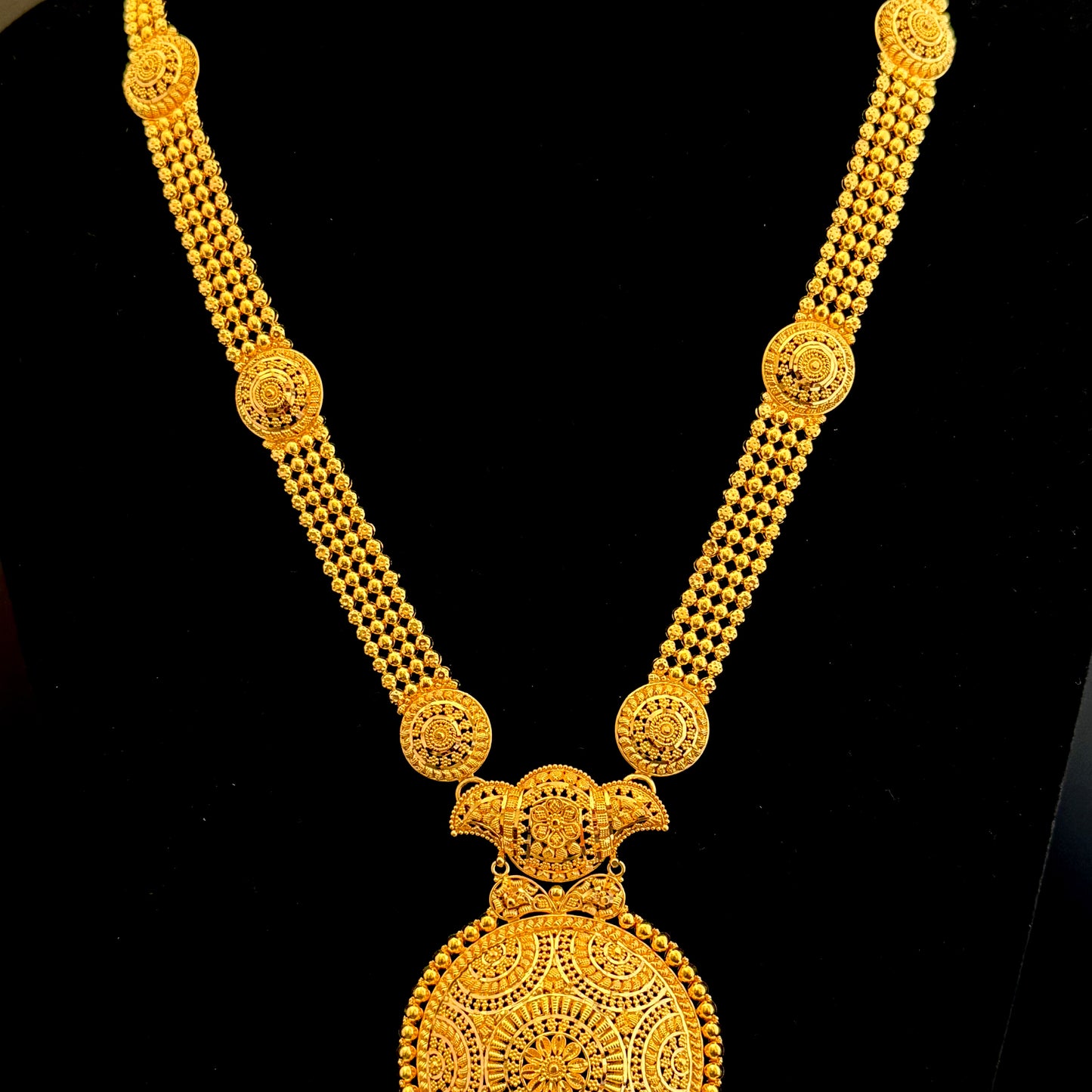 Magnificent Long Bridal Necklace Set with Precious Jhumka Earrings