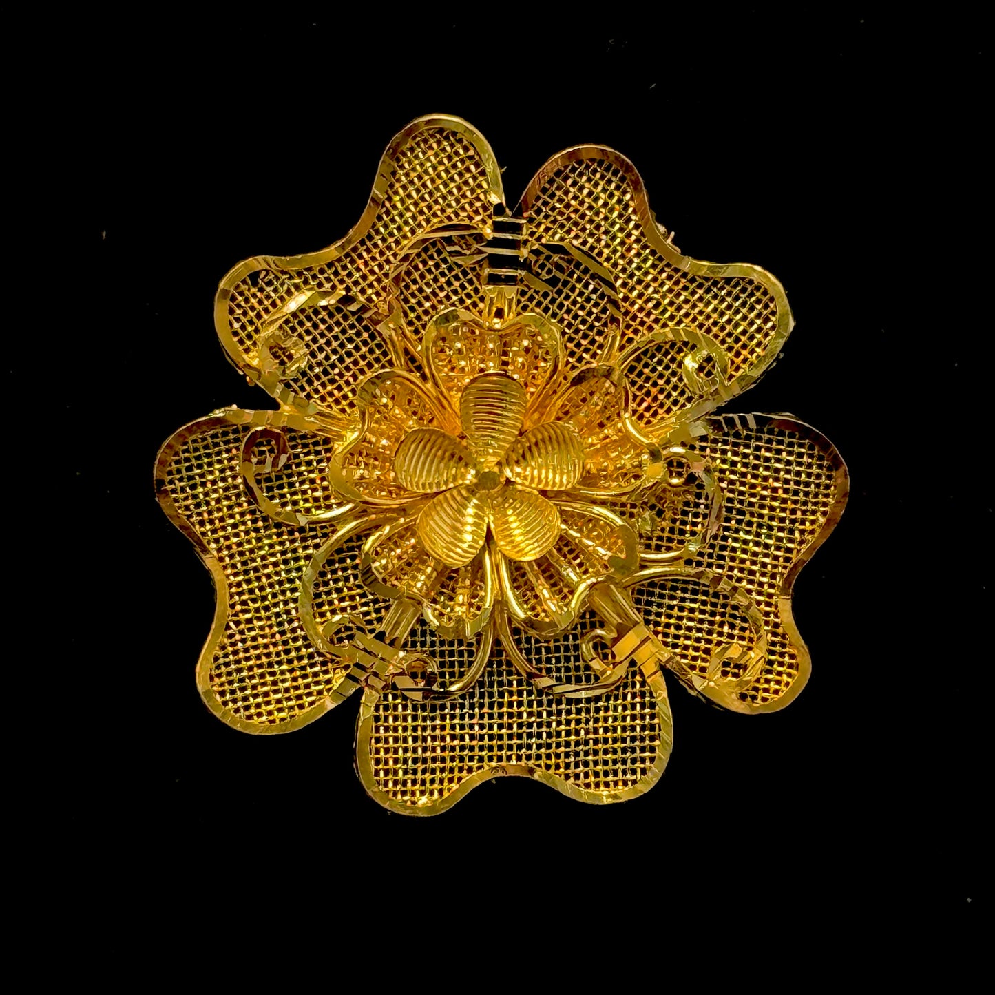 Adjustable Grand Flower Ring