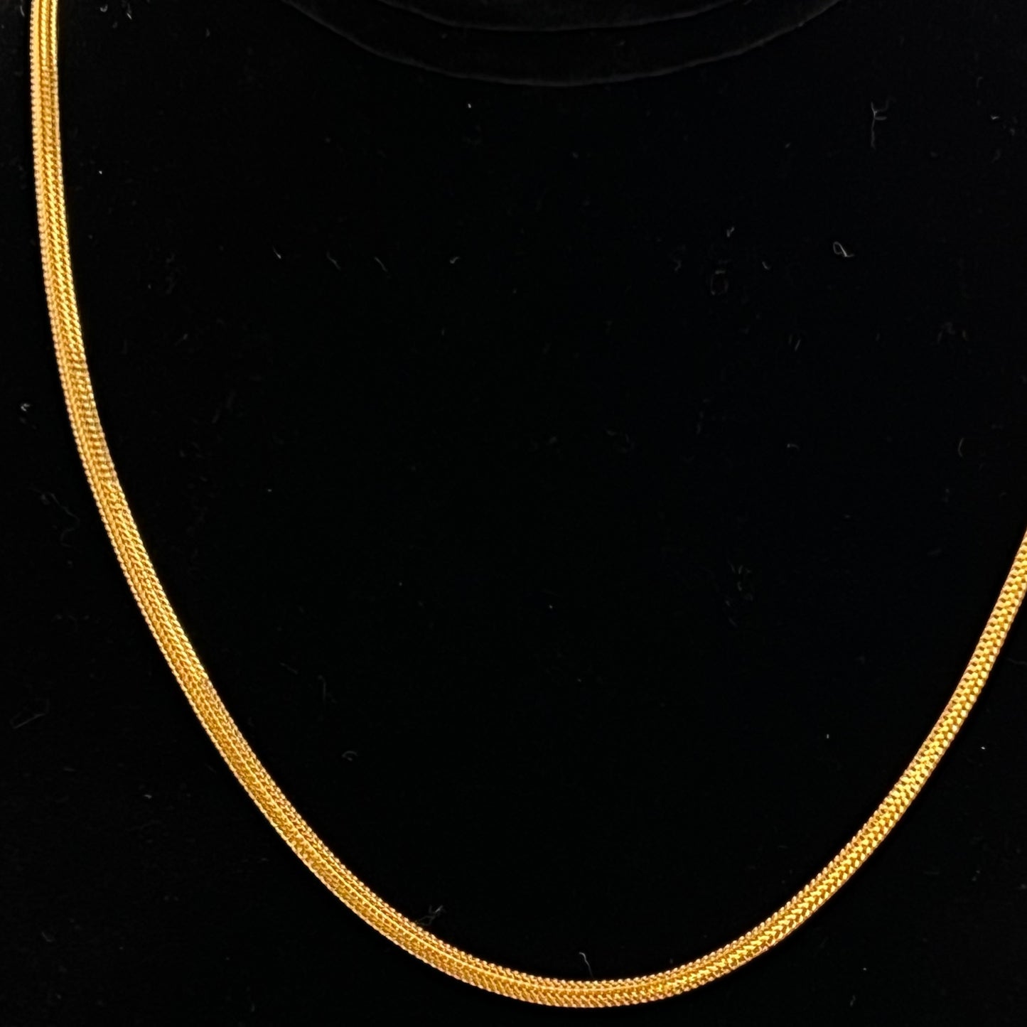 3 mm Slim Box Chain in 22k Gold