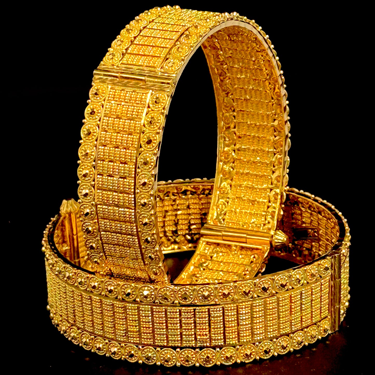 Charming Gold Kada Set of 2