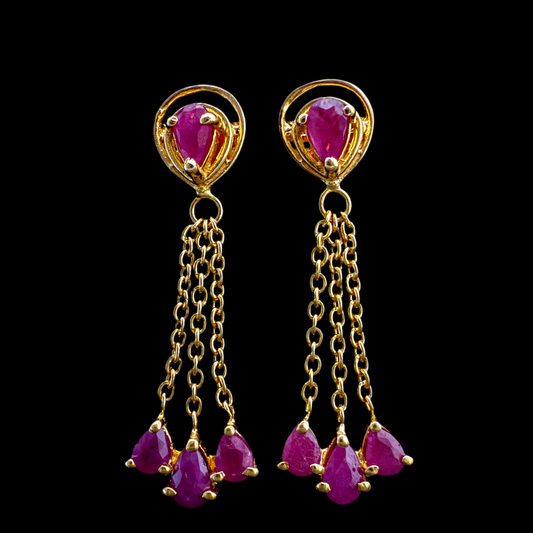 Eccentric Ruby Pendant Set