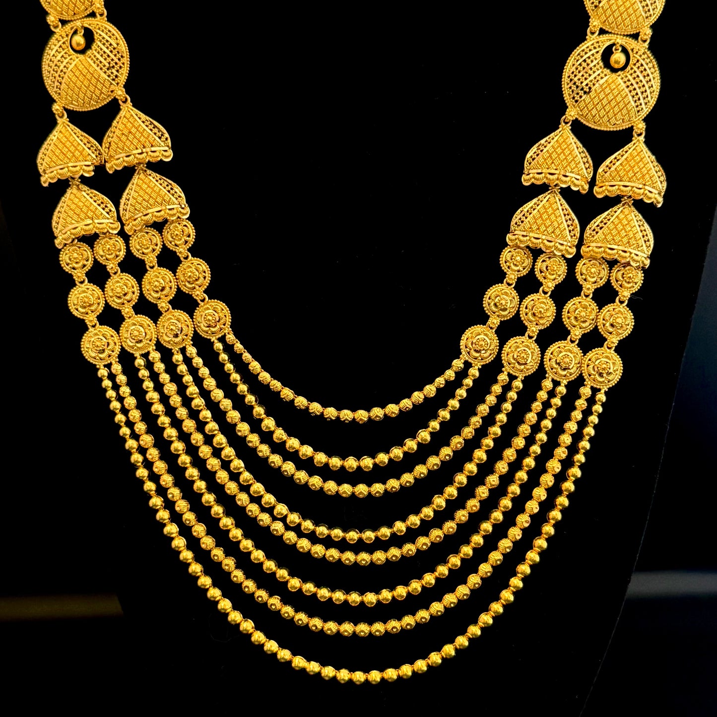Royal Rani Haar with Splendid Chandbali and Jhumka Earrings