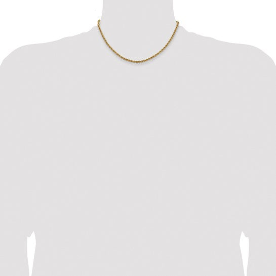 14k Yellow Gold 2 mm Rope Chains