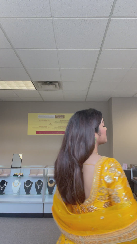 Glimmering Emerald Drop Earrings