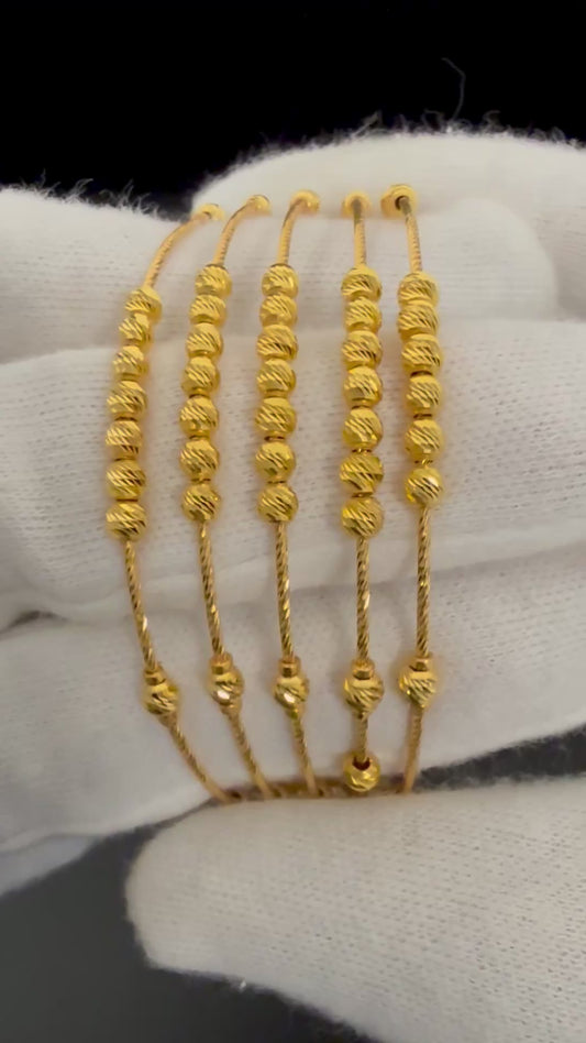 5-line Golden Bracelet with Lobster Stock