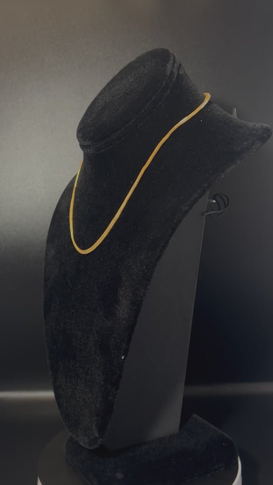 22k Flat Herringbone Chain