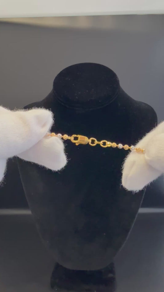 Timeless Two-Tone Gold Ball Chain