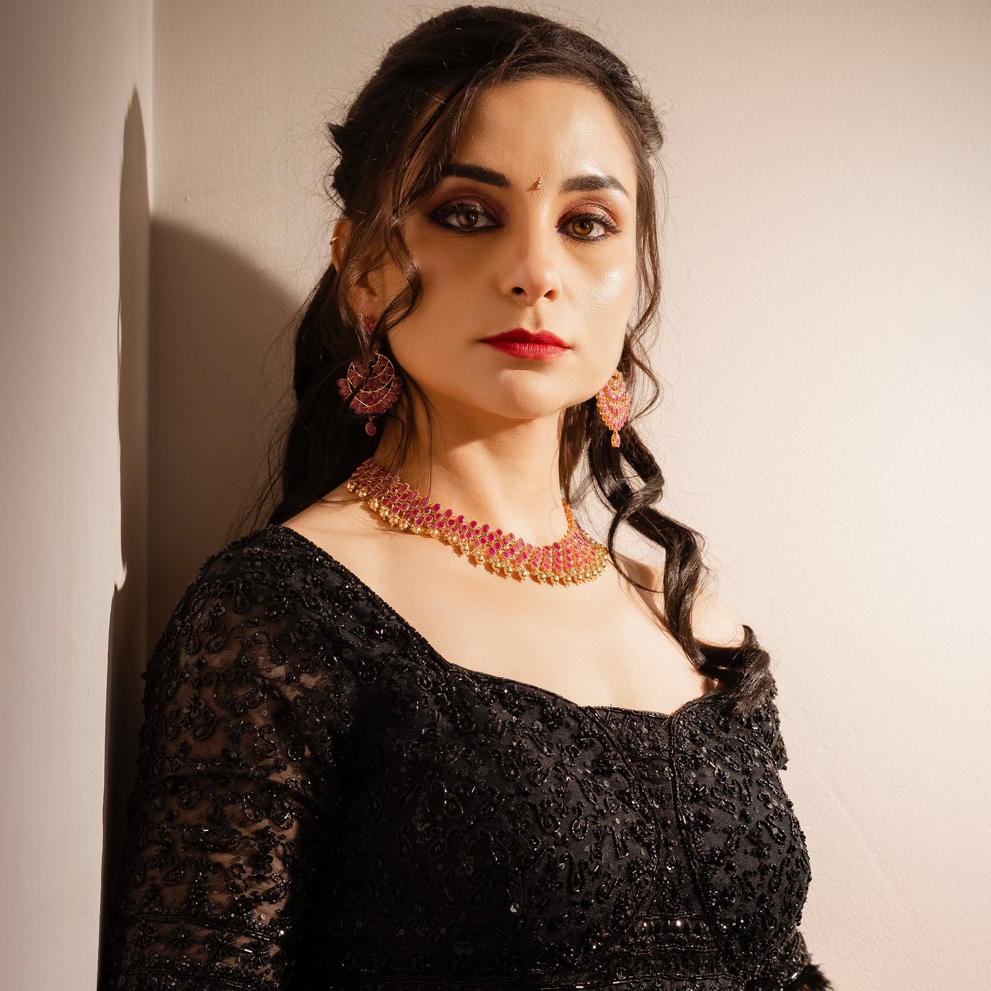 Grand & Glistening Ruby Earrings