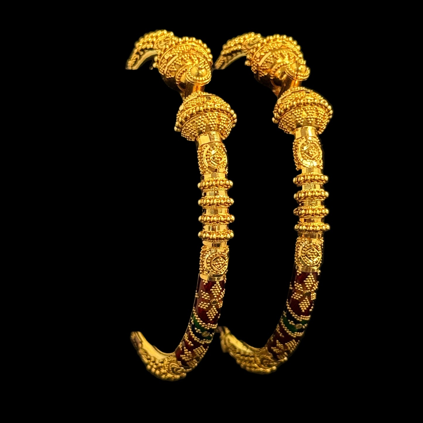 Intrigued Meena Bangles Set of 2