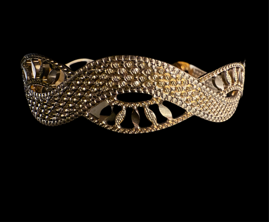 Glistening Gold Cuff Bracelet