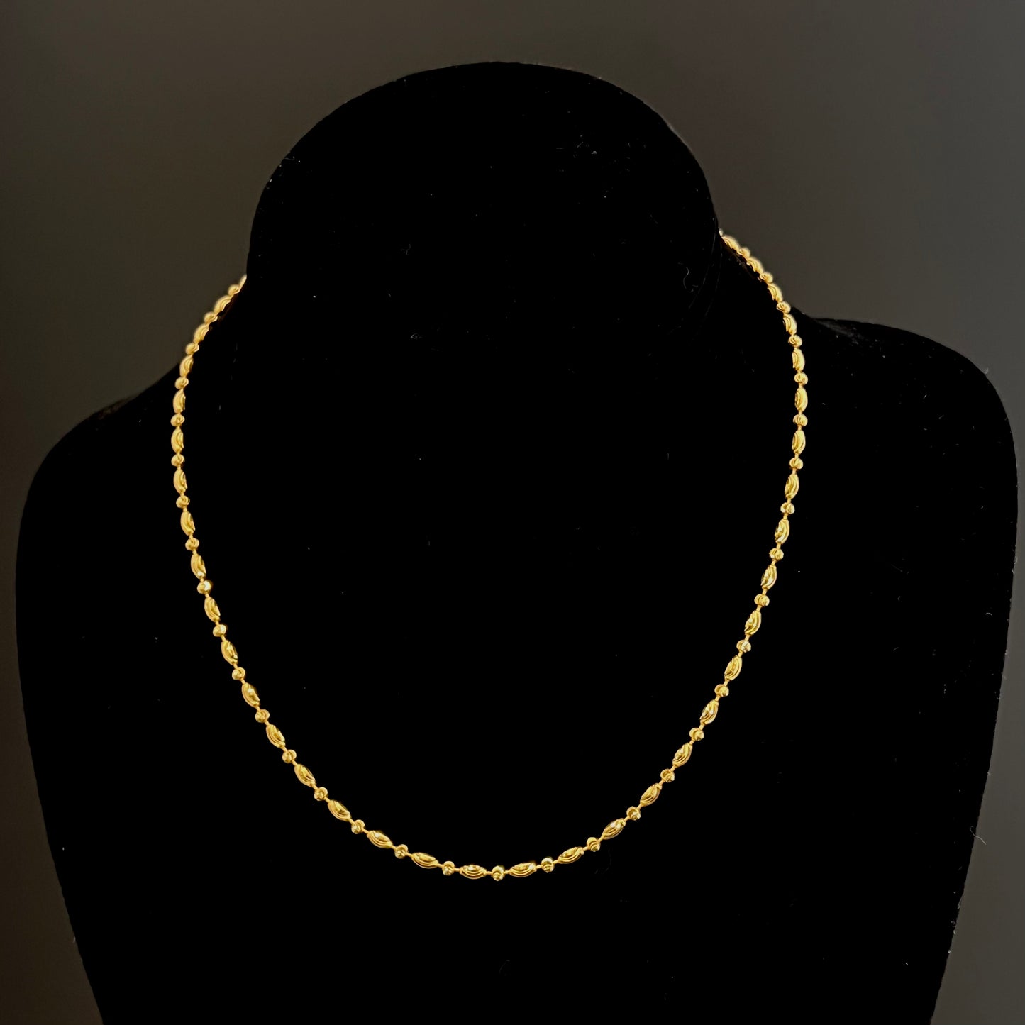 22k Gold Bead Chain