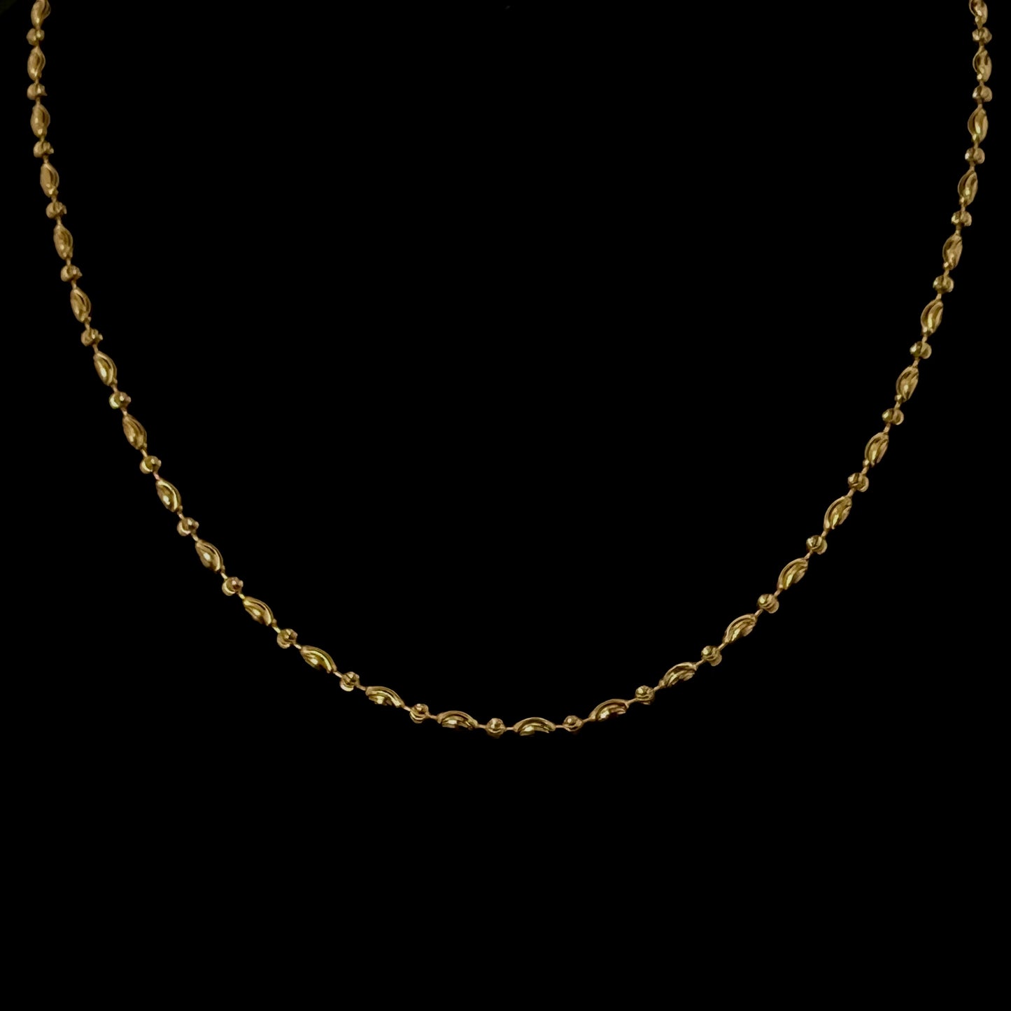 22k Gold Bead Chain