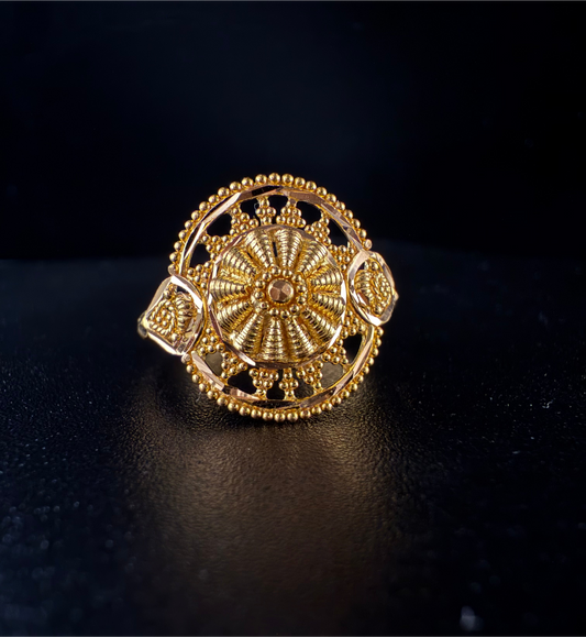 Spoke Luxe Gold Ring