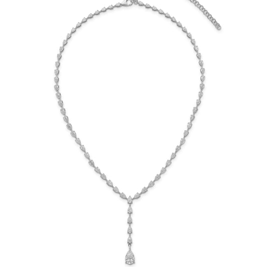 Pear-Cut Precious Drop 12.4 Carat Diamond Necklace