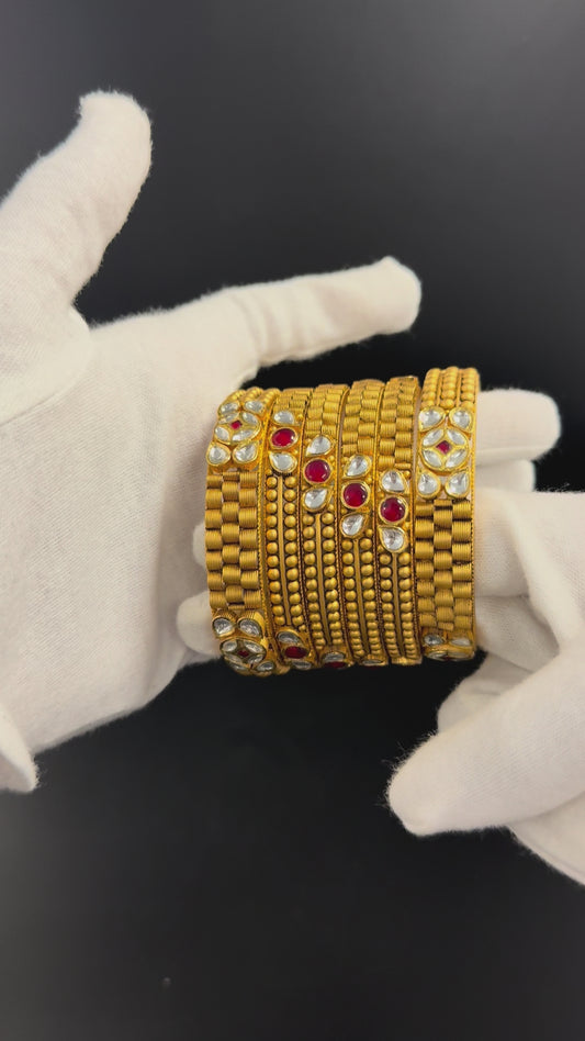 Classic Antique Bangles Set of 6