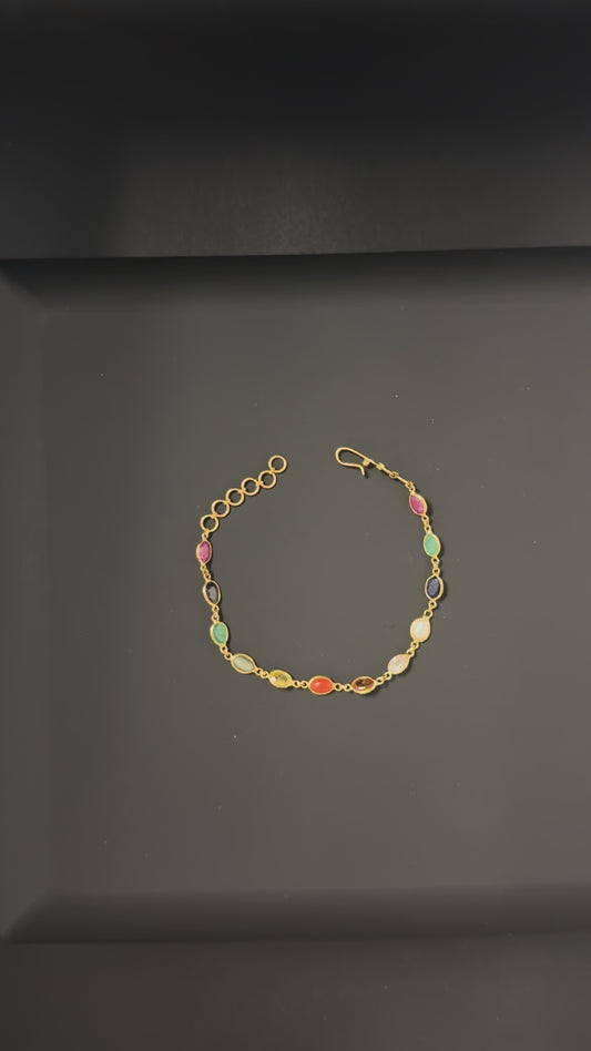 Precious Navaratna Bracelet