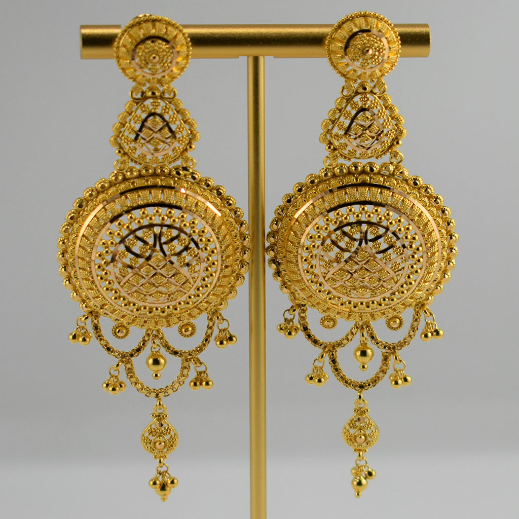 Wedding Gold Earrings at Rs 30000/piece(s) | Gold Earrings in New Delhi |  ID: 12648920588