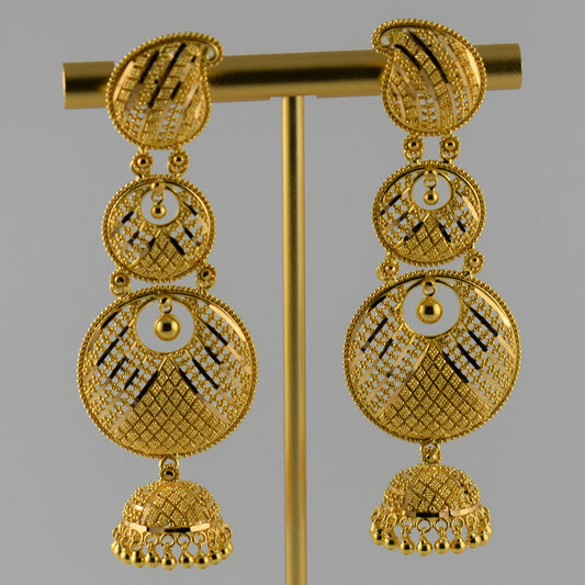 Grand Chandbali Jhumka Earrings