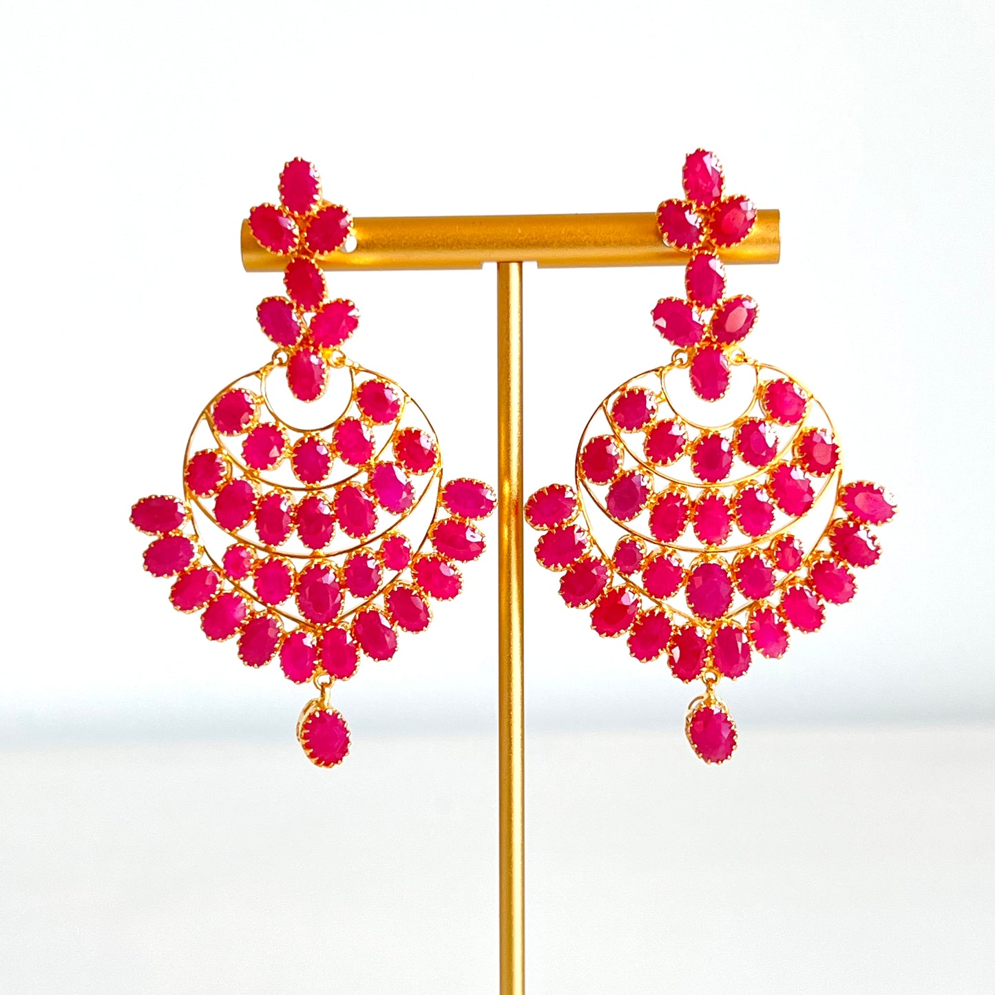 Grand & Glistening Ruby Earrings