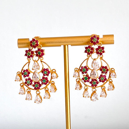 Lavish Cubic Zarconia Drop Earrings