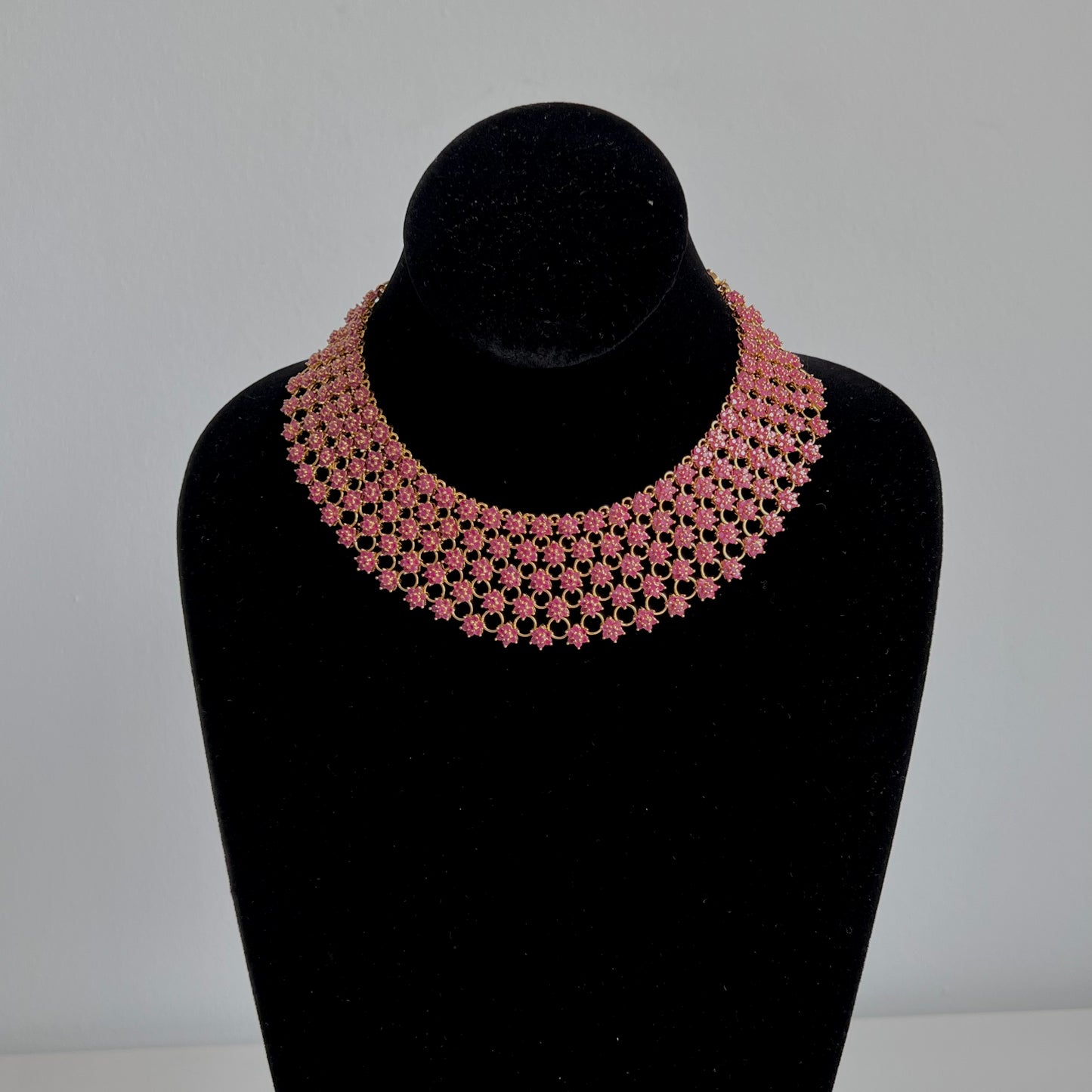 Outstanding Ruby Studded Necklace and Earrings