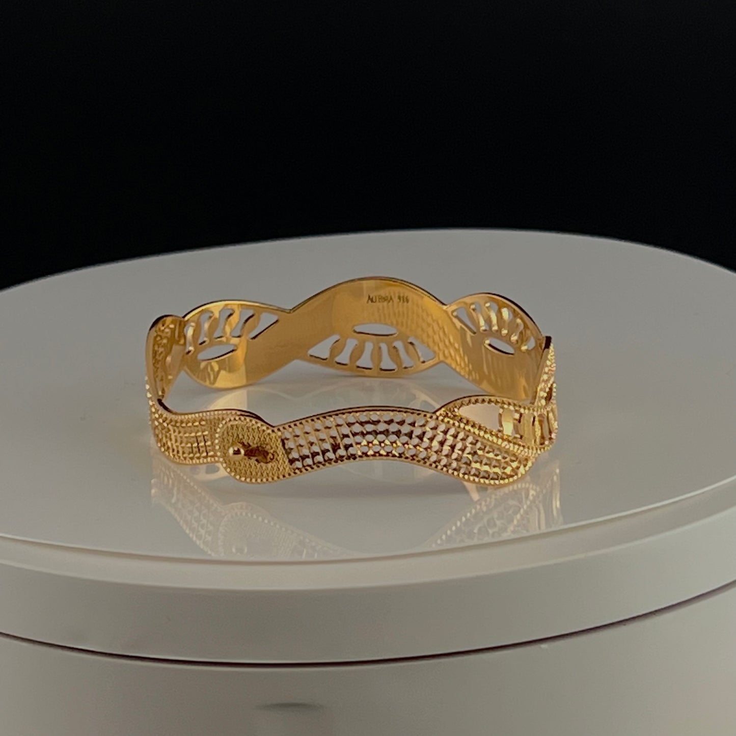 Glistening Gold Cuff Bracelet