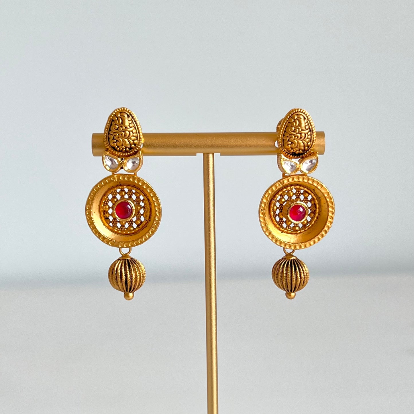 Divine Antique Gold Earrings